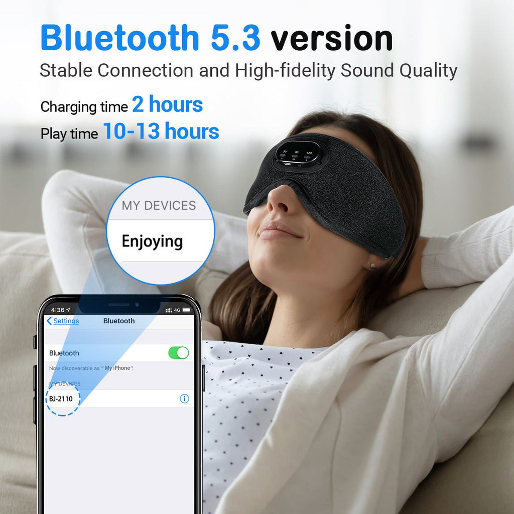 TC Sleep Smarter 3D Eye Socket Full Blackout Smart Sleep Mask