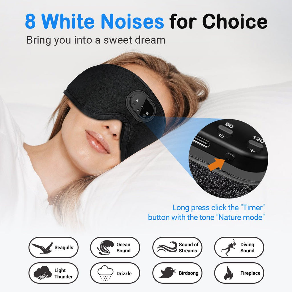 TC Sleep Smarter 3D Eye Socket Full Blackout Smart Sleep Mask