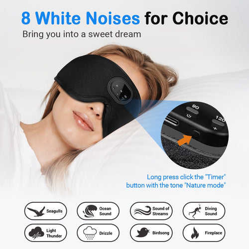 TC Sleep Smarter 3D Eye Socket Full Blackout Smart Sleep Mask